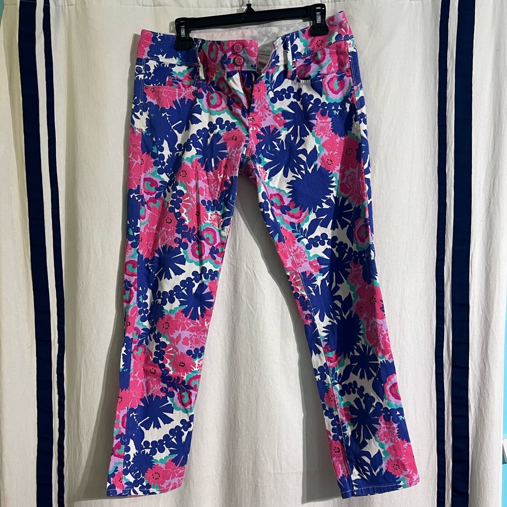 Lilly Pulitzer Floral Worth Skinny Jeans